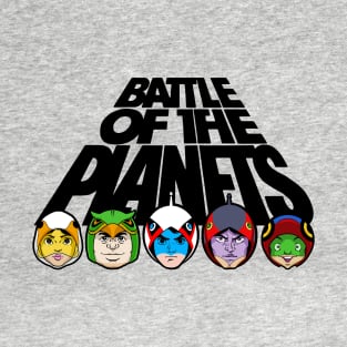 Gatchaman Battle of the Planets - title heads 2.0 T-Shirt